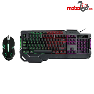 کیبورد و ماوس گیمینگ وریتی مدل V-KB6121GCW نورپردازی LED RGB
