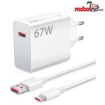 شارژر دیواری اورجینال 67 وات شیائومی به همراه کابل USB-C
