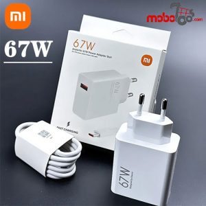 شارژر دیواری اورجینال 67 وات شیائومی به همراه کابل USB-C